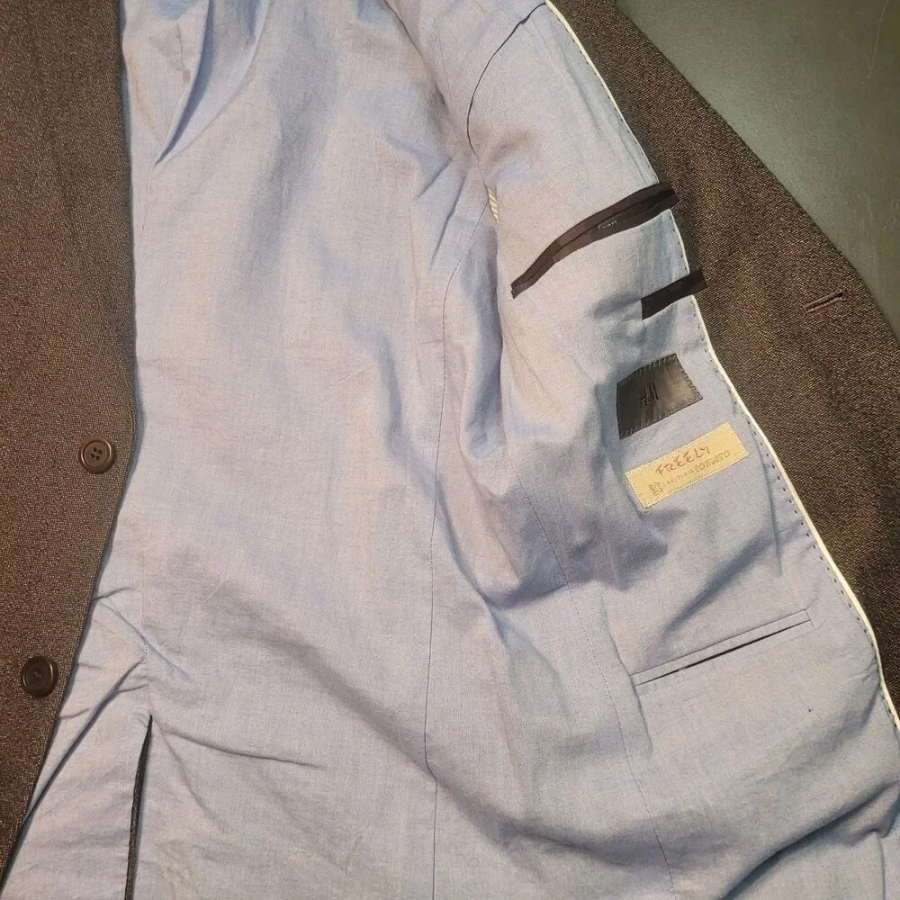 H&M Brown Textured Sport Coat Blazer